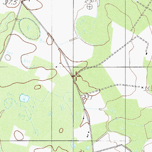 Topographic Map of Holly Hill School, SC