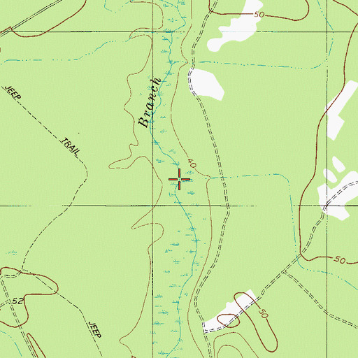 Topographic Map of King Branch, SC