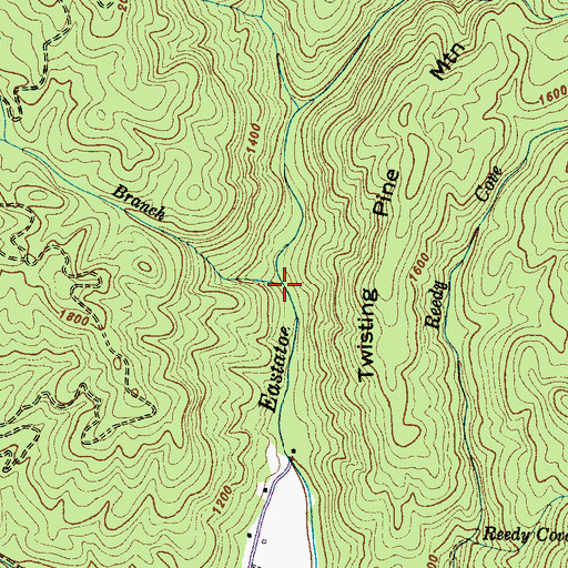 Topographic Map of Laurel Branch, SC