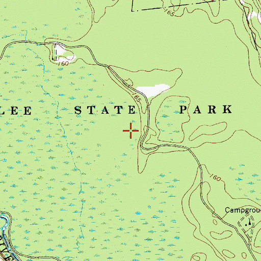 Topographic Map of Lee State Park, SC