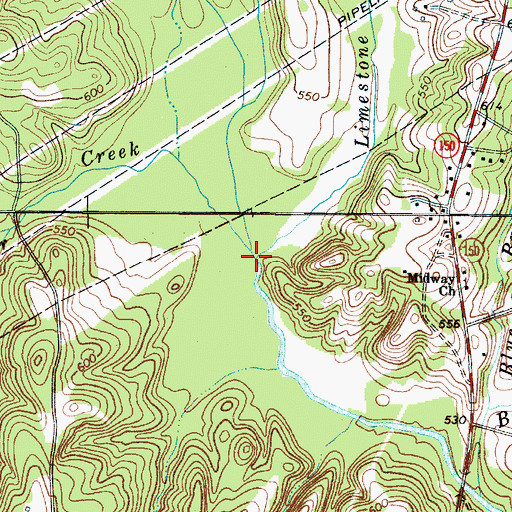 Topographic Map of Limestone Creek, SC