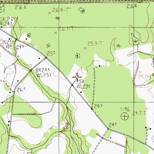 Topographic Map of Linder School, SC