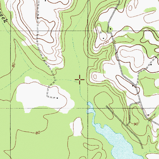 Topographic Map of Little Tawcaw Creek, SC