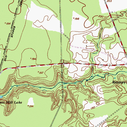 Topographic Map of Manchester State Forest, SC
