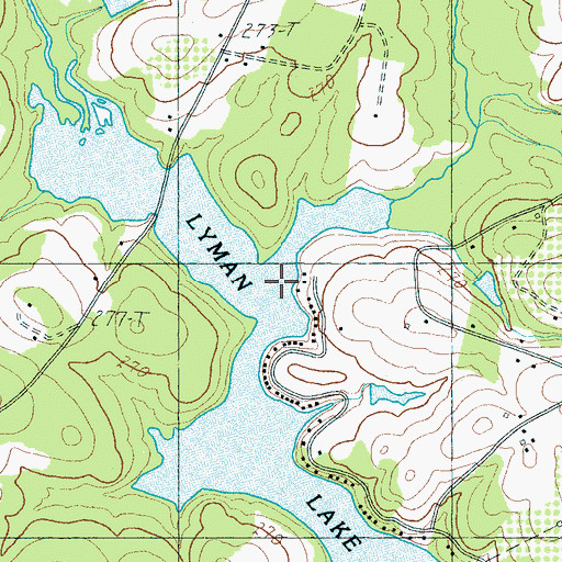 Topographic Map of Meadow Creek, SC