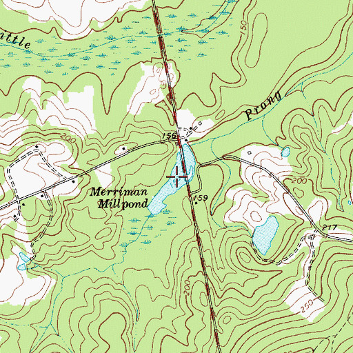 Topographic Map of Merriman Millpond, SC