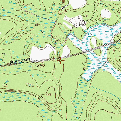 Topographic Map of Middle Branch, SC