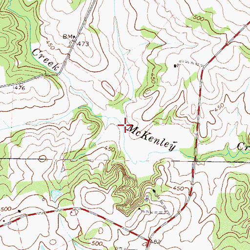 Topographic Map of Morrow Creek, SC
