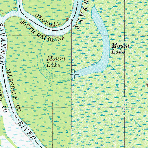 Topographic Map of Mount Lake, SC