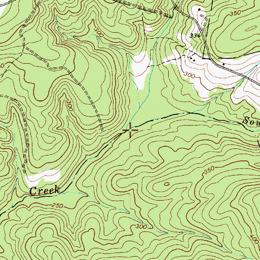 Topographic Map of North Prong Swift Creek, SC