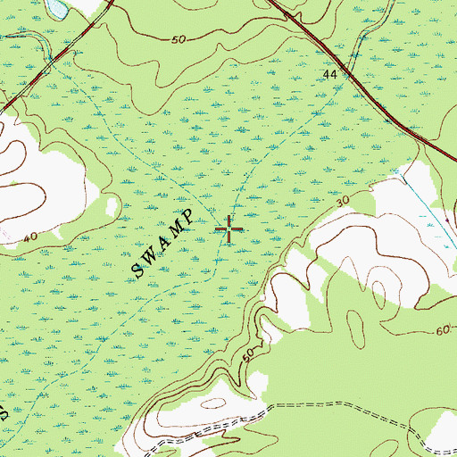Topographic Map of Partridge Creek, SC