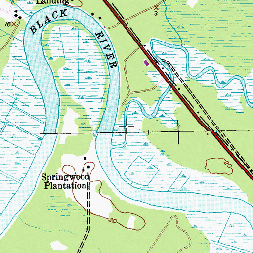 Topographic Map of Peters Creek, SC