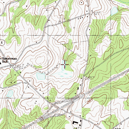 Topographic Map of Pine Crest Lake, SC