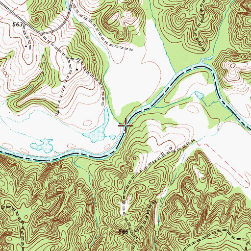 Topographic Map of Plum Branch, SC