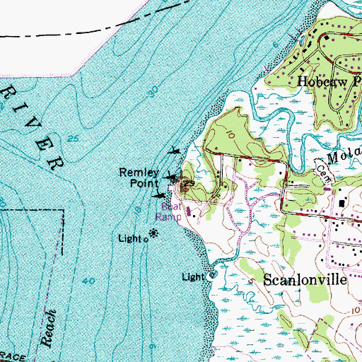 Topographic Map of Remley Point, SC
