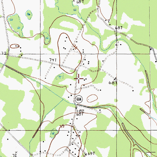 Topographic Map of Rock Hill Church, SC