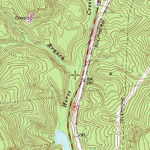 Topographic Map of Sage Mill Branch, SC