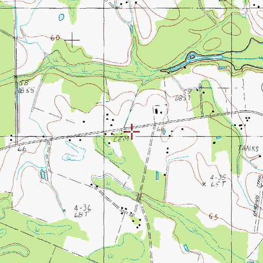 Topographic Map of Saint James Church, SC