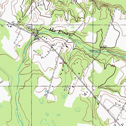 Topographic Map of Saint Mark Church, SC