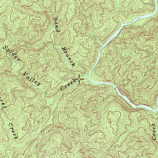 Topographic Map of Sand Branch, SC