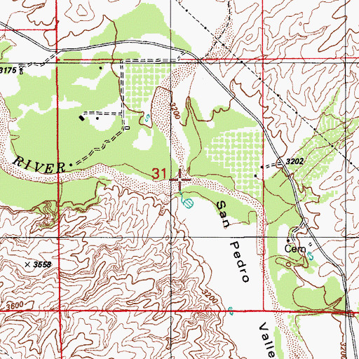 Topographic Map of Teran Wash, AZ