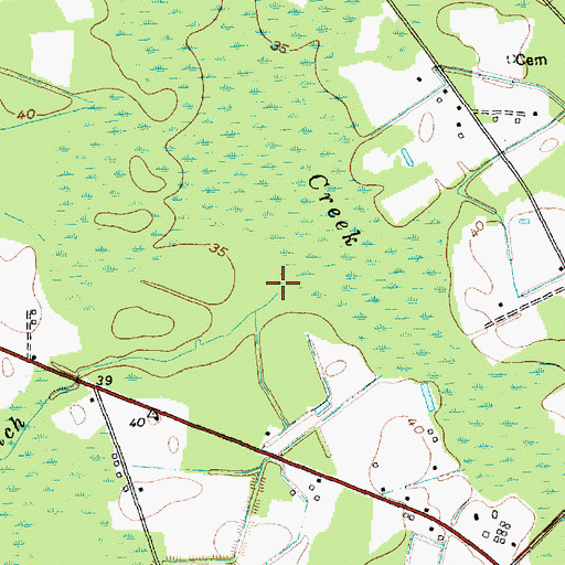 Topographic Map of Sheepbridge Branch, SC