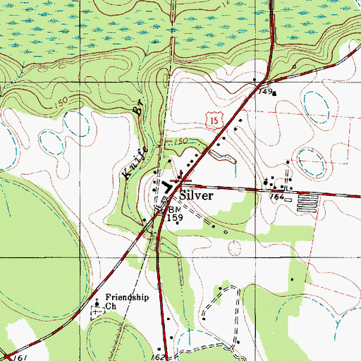 Topographic Map of Silver, SC