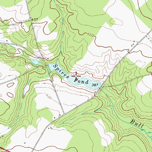 Topographic Map of Spires Pond, SC