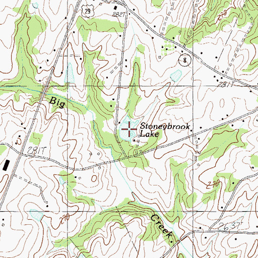 Topographic Map of Stoneybrook Lake, SC