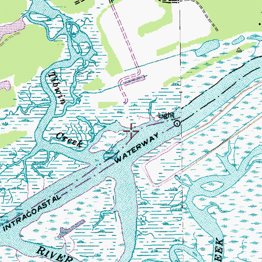 Topographic Map of Tibwin Creek, SC