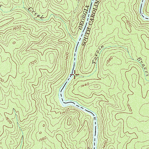 Topographic Map of Turpin Branch, SC