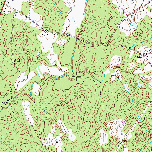 Topographic Map of Unity Branch, SC