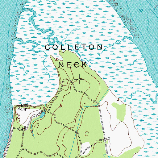 Topographic Map of Foot Point, SC