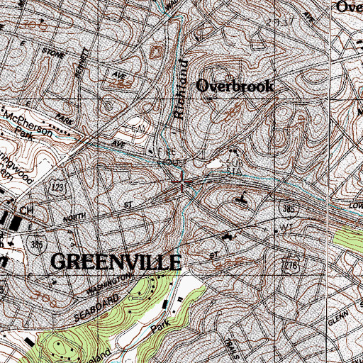 Topographic Map of Interchange 42, SC