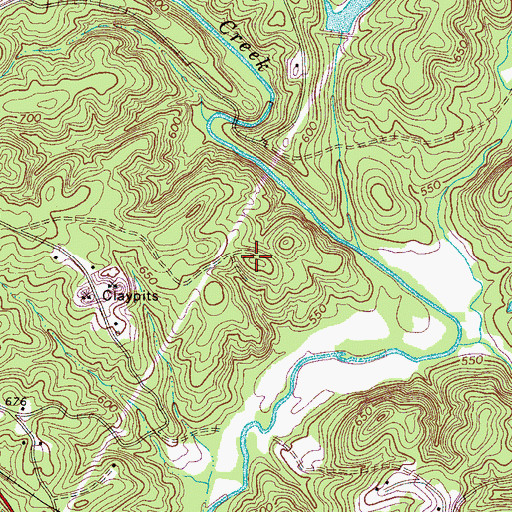 Topographic Map of Blalock Cemetery, SC