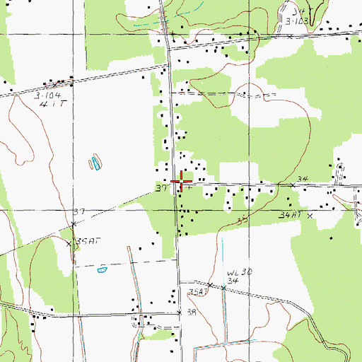 Topographic Map of Red Hill Church, SC