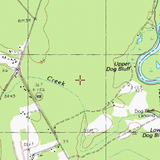 Topographic Map of Upper Dog Bluff, SC