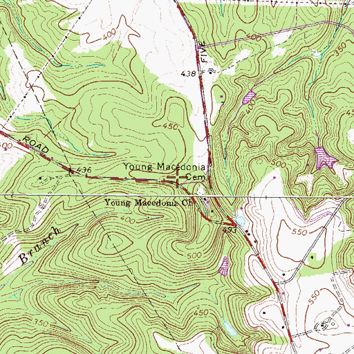 Topographic Map of Mount Canaan Church (historical), SC