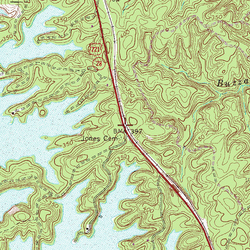 Topographic Map of Laura Chapel (historical), SC
