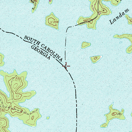 Topographic Map of Sturkeys Ferry (historical), SC