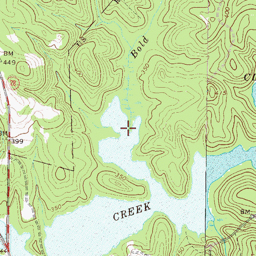 Topographic Map of Bold Branch, SC
