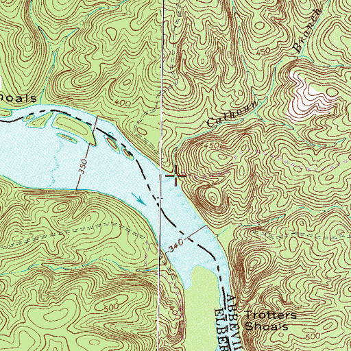 Topographic Map of Calhoun Branch, SC