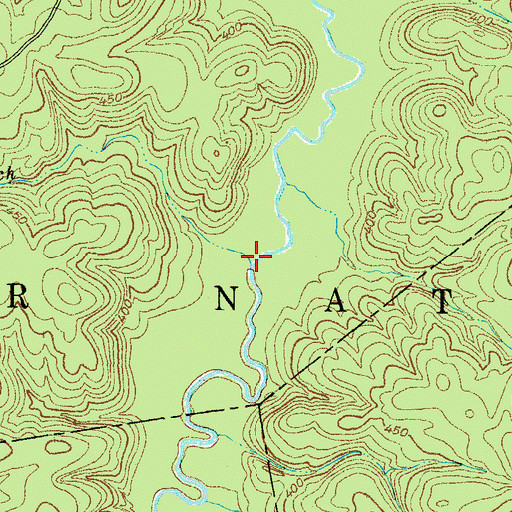 Topographic Map of Candy Branch, SC