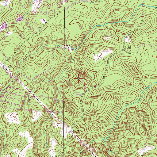 Topographic Map of Horn Creek, SC