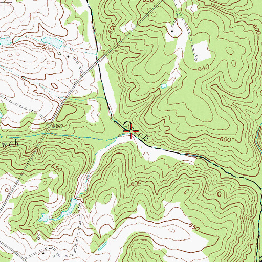 Topographic Map of Miller Branch, SC