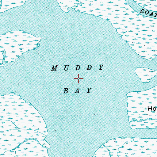 Topographic Map of Muddy Bay, SC