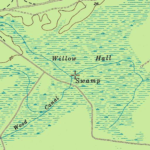 Topographic Map of Withey Wood Canal, SC