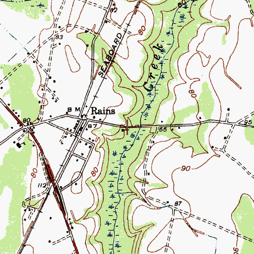 Topographic Map of Gurley Church, SC