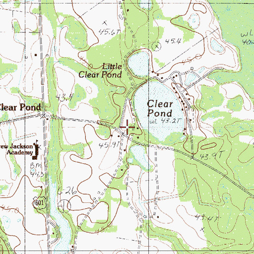 Topographic Map of Clear Pond School (historical), SC