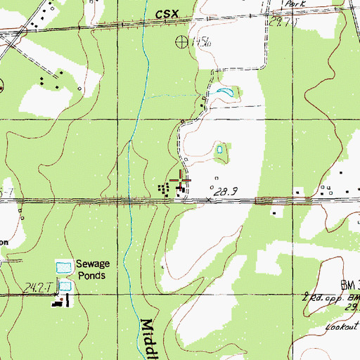 Topographic Map of Gregg Camp, SC